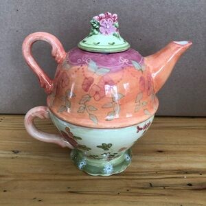 Tracy Porter Floral Teapot for One Set